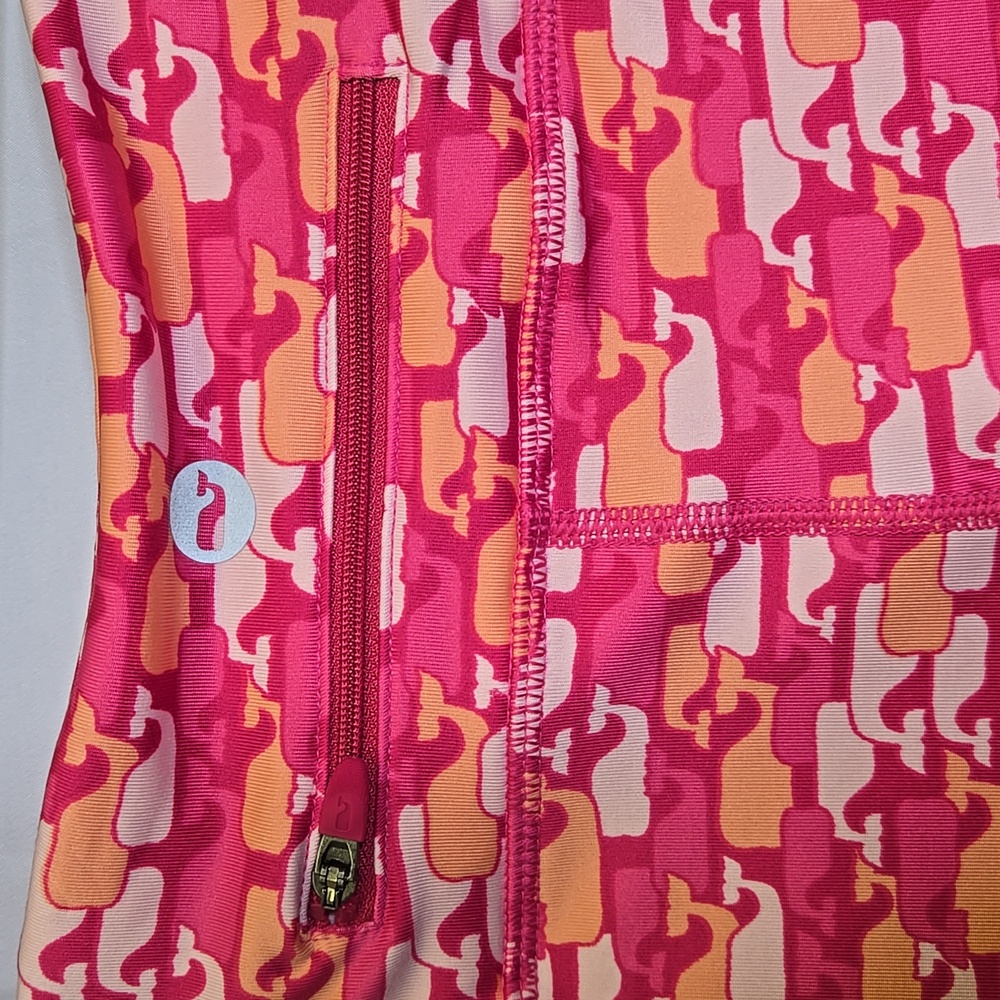 Vineyard Vines Performance Whale Outline Print Leggings, Womens Size Large, New - Picture 6 of 6